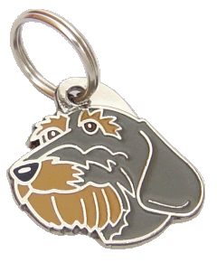 DACHSHUND WIRE-HAIRED - pet ID tag, dog ID tags, pet tags, personalized pet tags MjavHov - engraved pet tags online